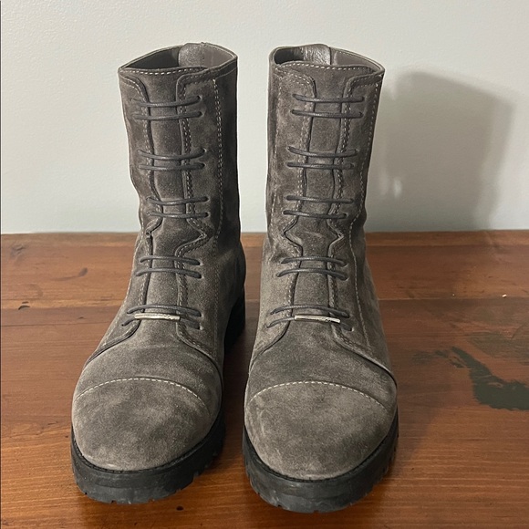 JIMMY CHOO Piper Suede Combat Boots Size 40 - Picture 3 of 14